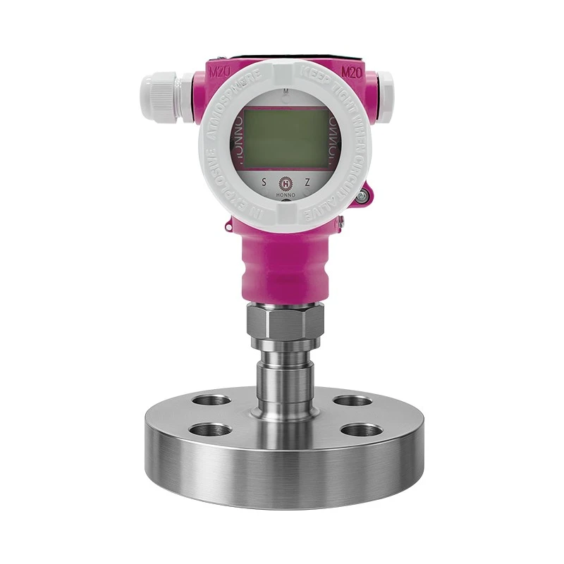 Insert flange pressure transmitter